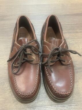 Allen Edmunds | Eastport brown leather boat shoes Men’s size 9 D summer EUC